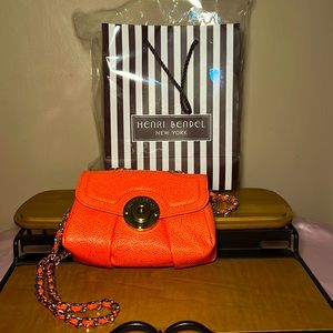 Henri Bendel crossbody bag in coral